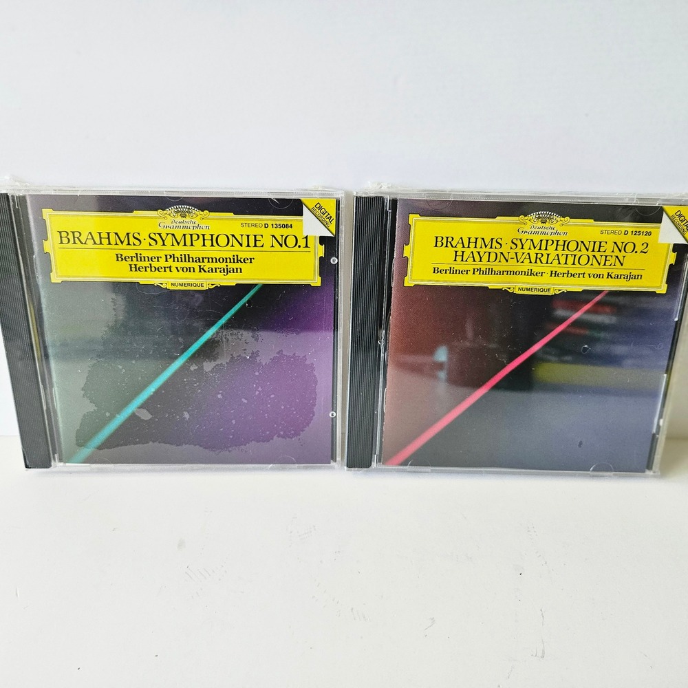 NEW‎ Deutsche Grammeophon Brahms Symphonies No. 1 & 2 CD Berliner Philharmoniker